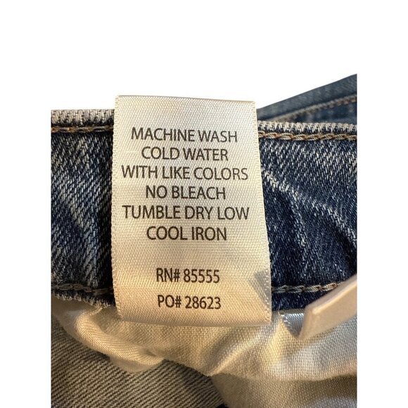 Pistola Distressed Light Wash Button-Fly Straight-Leg Jeans Size 25 EUC - Picture 10 of 10